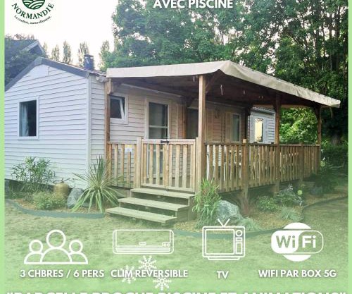 Mobilhomes 6 & 4 pers à Ivry La Bataille Clim TV Wifi terrasse & confort Paris Eure Gestion