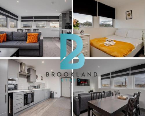 Modern 2-Bed Flat in Leeds by Brookland Stays Serviced Short Lets with Free WiFi