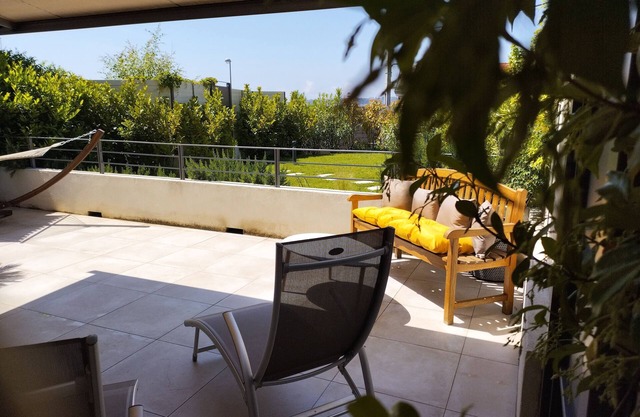 Modern apartment with large terrace