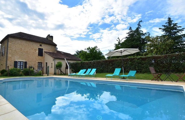 Modern holiday home in Besse with private pool
