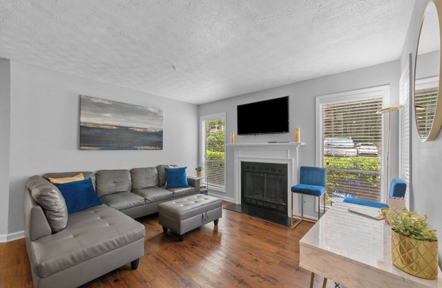 Modern Sapphire Sanctuary near Braves Stadium