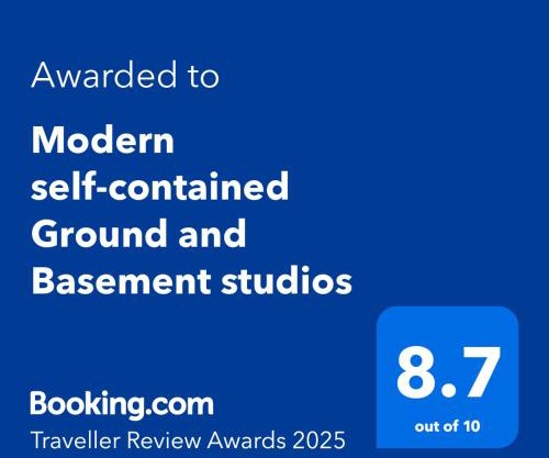 Modern self-contained Ground and Basement studios