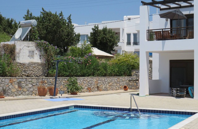 Modern, stylish apartment in traditional village of Gennadi with large pool