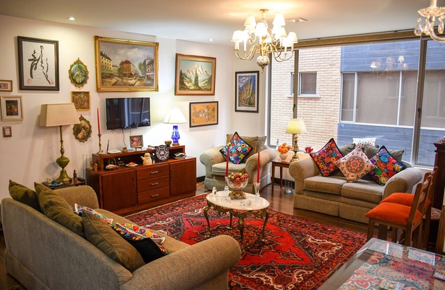 Modern two-bedroom apartment furnished in a classic style
