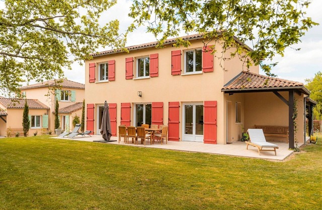 Modern villa with large garden