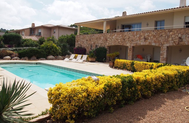 modern willa at sea side with heated pool and private parking