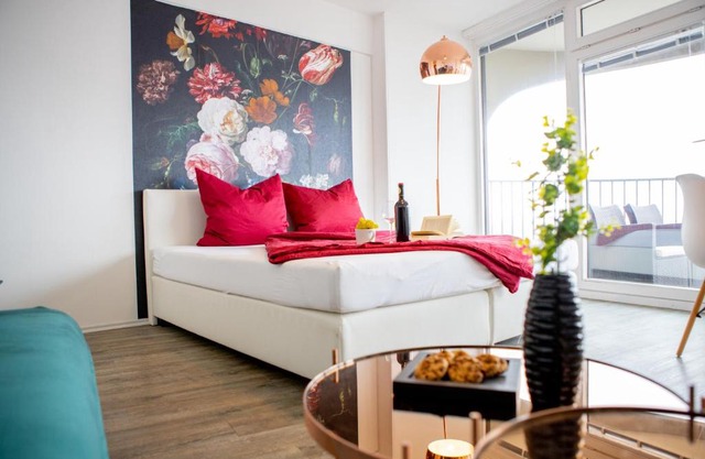 Modernes Apartment mit tollem Blick über die Stadt