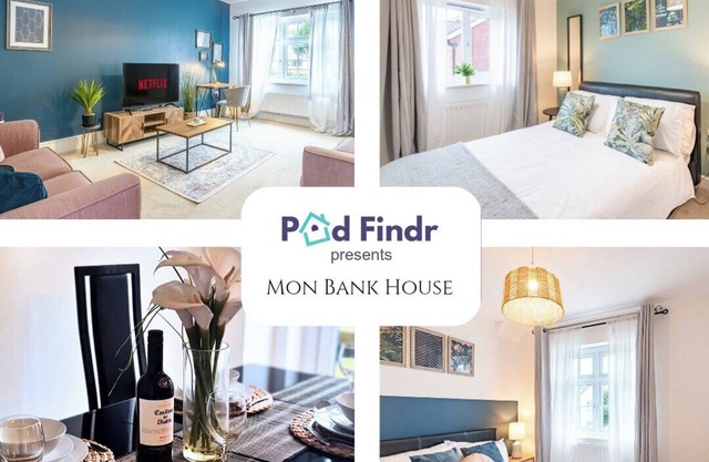 Mon Bank House* Sleeps 6*Parking*Contractors*Groups