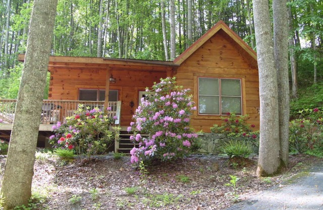 Moose Crossing Log Cabins, Waynesville N C 1/2 mile to Blue Ridge Pkwy.