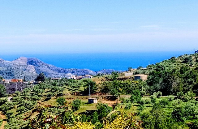 Mountain cortijo with sea view, 10 km from the beach of La Herradura.
