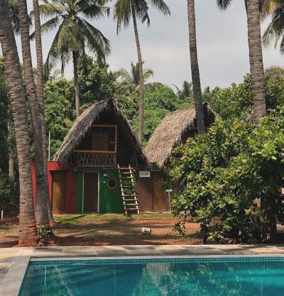 Nature swimming pool resort