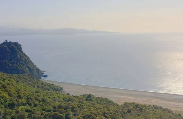 Nestled in the heart of the maquis; 900m from the village of Nonza and 5 minutes from the beach!