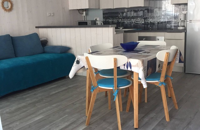 NEW beach of Puys a Dieppe nice flat 2 pieces RDC has 200m of the sea