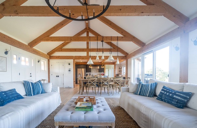 New Waterfront Modern Farmhouse on Tisbury Great Pond