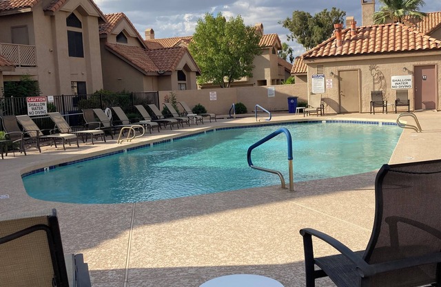 Newly decorated 2 bedroom, 2 bath condo with 2 heated community pools.