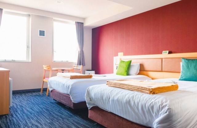 Nonsmoking Standard twin 2 persons Small bowl style breakfast buffet included/Aira Kagoshima