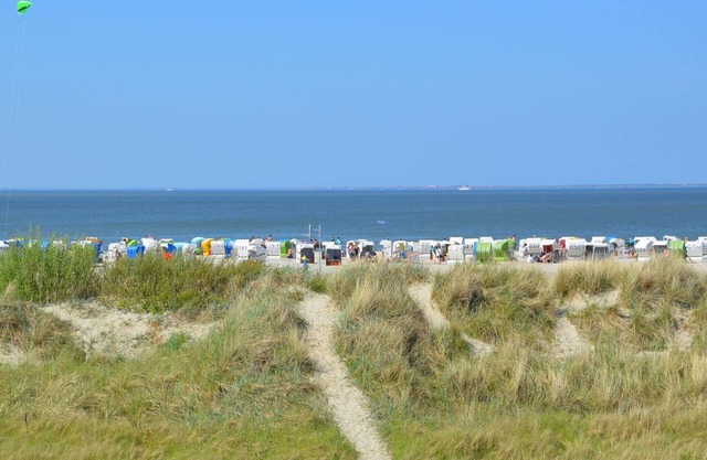 North Sea coast, sandy beach, terrace, small half of the house New!