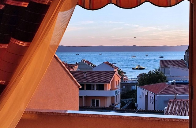 One bedroom apartment with terrace and sea view Tučepi, Makarska (A-6058-b)