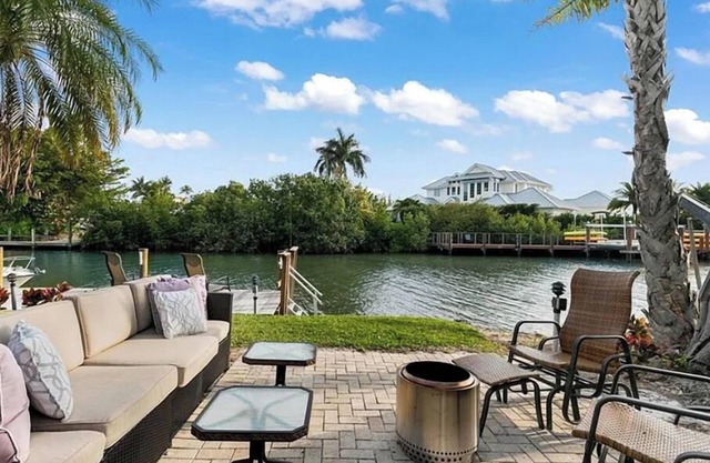 One bedroom, unfurnished unit in a canal front building.
