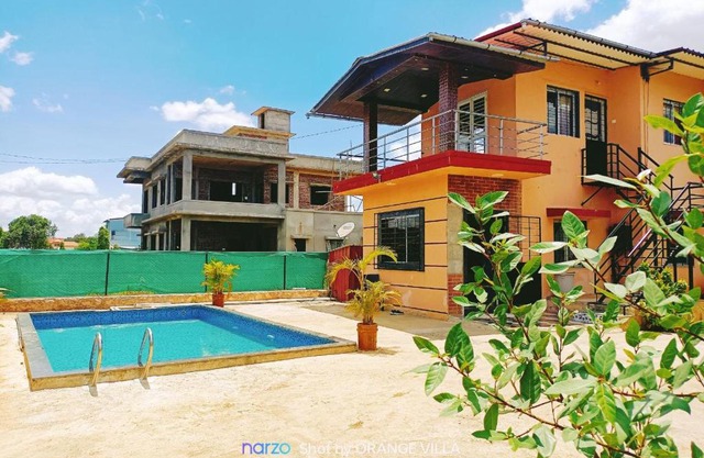 Orange Villa 4BHK with Pool and AC at Malavli, Lonavala