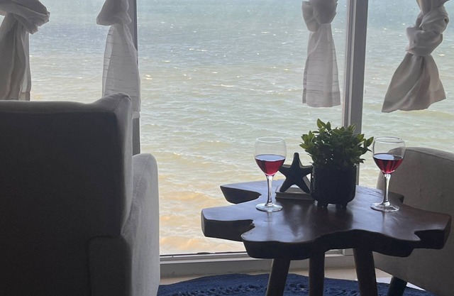 Our beautiful apartment over looks the ocean with complimentary WIFI