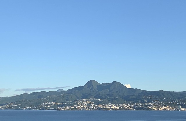 PANORAMA VIEW OF THE CARIBBEAN SEA AND THE BAY OF FORT DE FRANCE