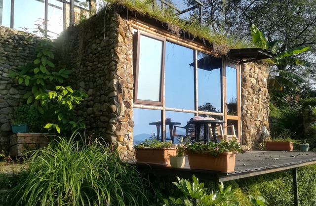 Panoramic sea view tiny house with a terrace