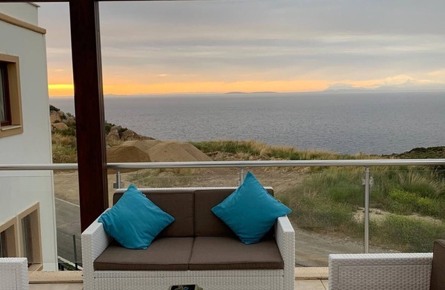 Paradise Villa in Bodrum with private beach and shared pool, garden