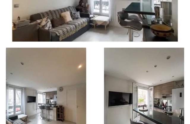 Paris20 2 rooms terrace+parking February25 Civil lease or mobility from 1to11 months