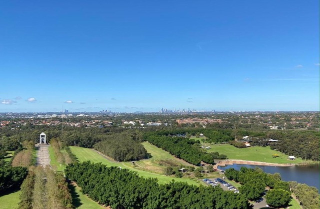Parkside & City view in Sydney Olympic Park