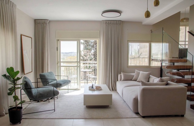 Pastoral Old Katamon Penthouse with tons of sunlight and room for family!
