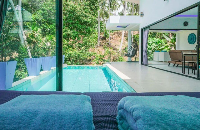 Peaceful 2-bedroom villa in Lamai with private pool, jungle views, and modern amenities