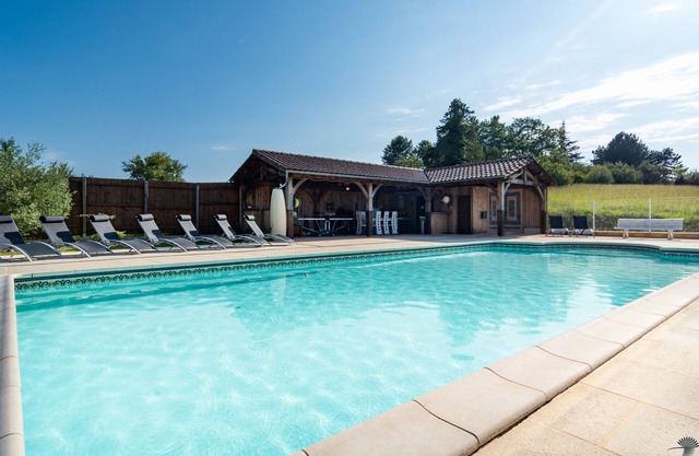 Peaceful But Centrally Located Dordogne Farmhouse with private heated pool.