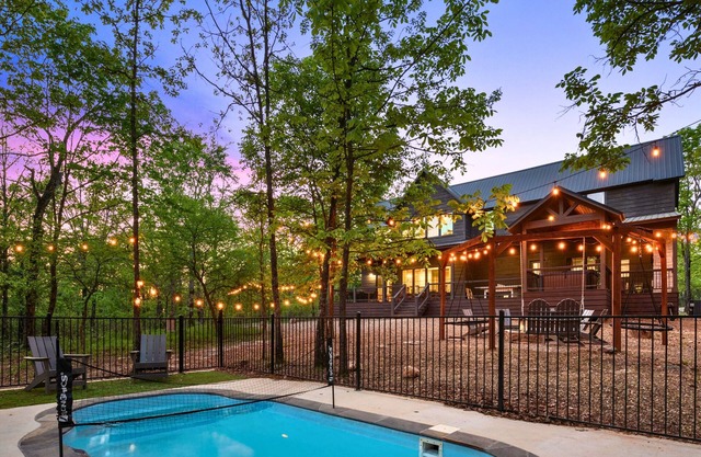 Pet-Friendly Cabin w/Heated Pool, Games, Hot Tub