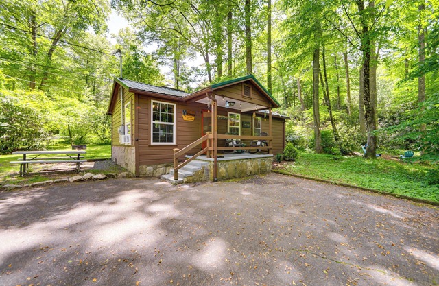 Pet-Friendly Creekside Cabin w/Pool Access!