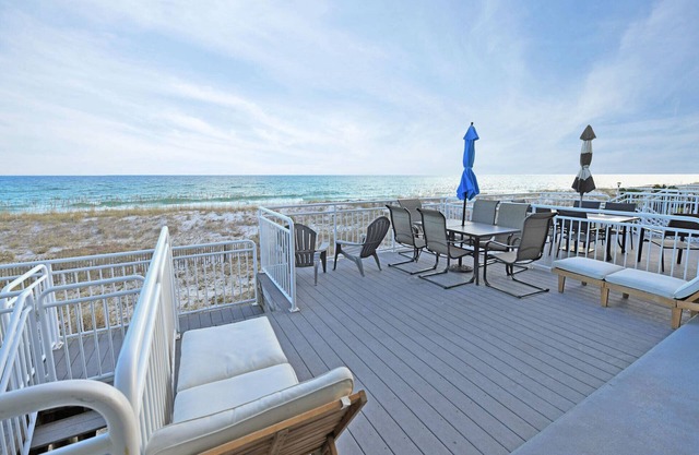 Pet Friendly, Gulf Front Townhome with an Elevator at White Sands!