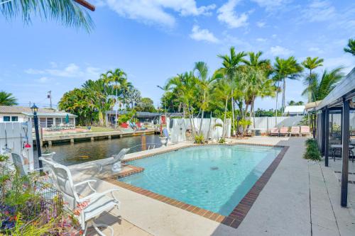 Pompano Beach Home with Pool and Dock about 4 Mi to Pier!
