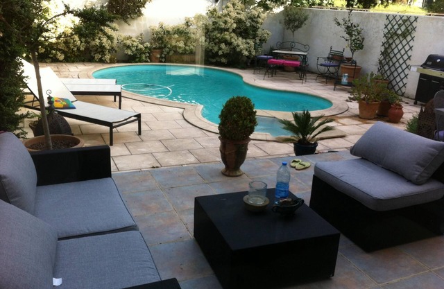 pool and garden villa