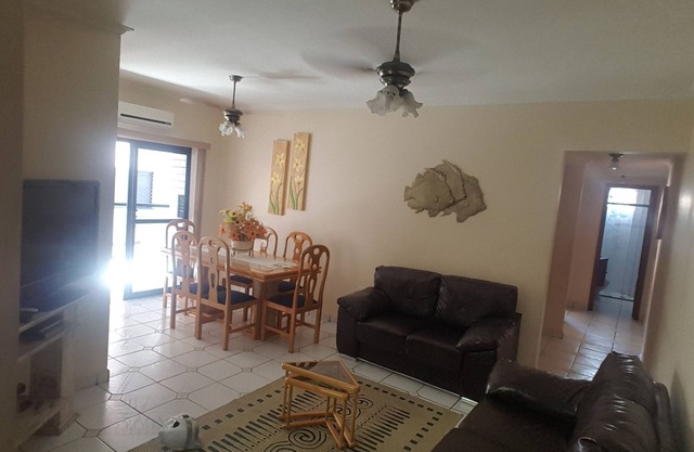 PRAIA GRANDE APARTMENT - CANTO FORTE - PRIVATE BARBECUE WITH WIFI