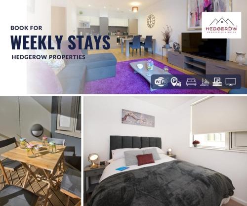 Premium Deals on Modern 2 -Bed 2-Bath Central City for Movers & Pros by Hedgerow l Embrace comfort and ease with our inviting 2 bedroom apartment l Attractions like Science and Industry Museum, Manchester Museum & Manchester Art Gallery