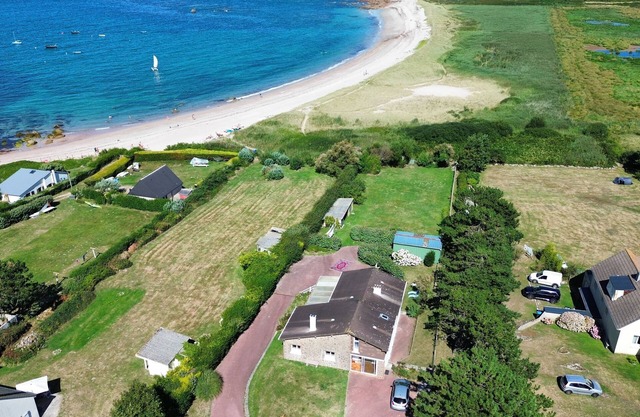 Pretty seaside villa with private beach access and large enclosed garden