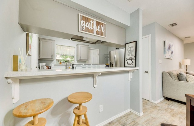 Private Fenced Backyard Pet Friendly Grill