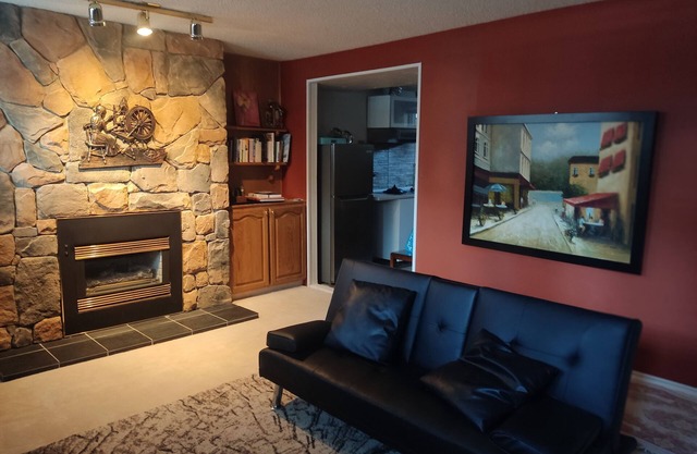 Private lower level suite with fireplace and a feeling of home