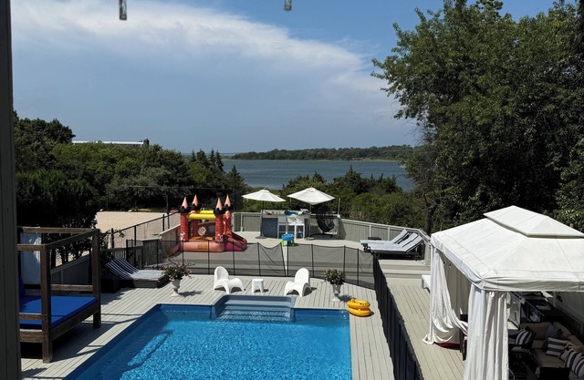 Private resort/home in Southampton with private beach pool volleyball.