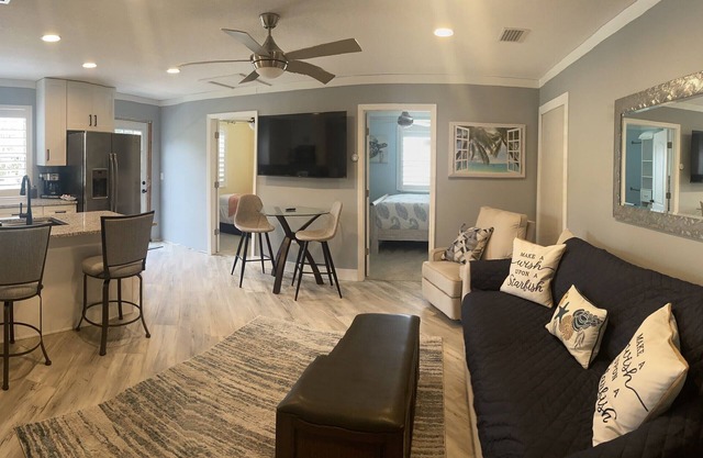 Private stylish apartment over the garage with a private entrance.