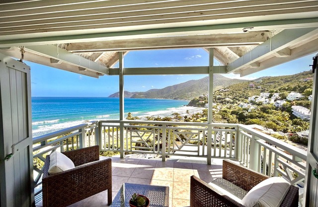 Private two bedroomed villa within Long Bay Beach Resort on Tortola, BVI