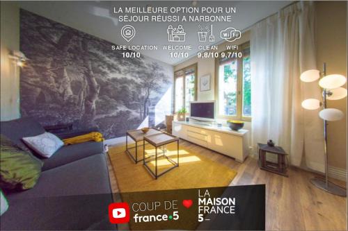 RétroMirabeau "Le Raspaïl" - 65m2 avec VUE - 2 CHAMBRES - 4 pers - COURS MIRABEAU HALLES GARE - EMPLACEMENT TOP - Chèques Vacances CONNECT