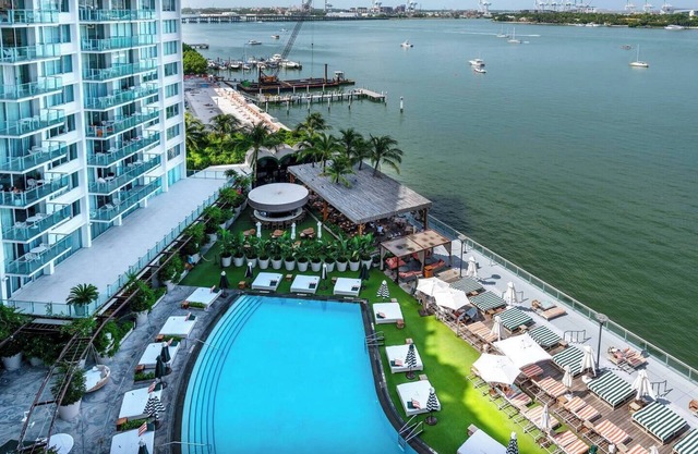 Rare 2BR | Mondrian Hotel BayView Star Island | Resort Access + Balcony @ Mondrian South Beach Hotel. Luxury bay front resort known for its Art Deco glamour, lush pool deck, and sweeping views of Star Island and Downtown Miami, near everything.