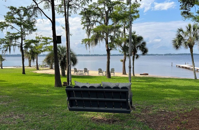 Rare bay waterfront home with 145' of SANDY BEACH! Pets welcome!n