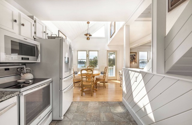 Raspberry Cottage: Above Port Clyde Village, Ocean Front Cottage, with Views of the Harbor